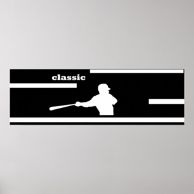 CLASSIC BASEBALL SWING POSTER (Front)