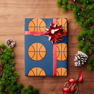 Classic Basketball Sports Birthday Wrapping Paper