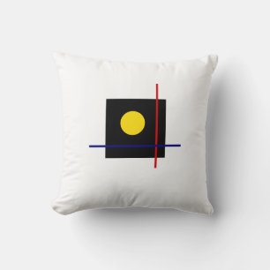 Classic Bauhaus Geometric Art Throw Pillow