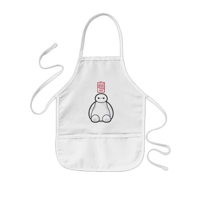 Classic Baymax Sitting Graphic Kids Apron (Front)