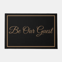 Classic Be Our Guest Door Mat