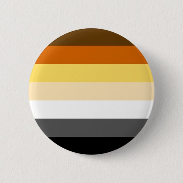 Classic Bear Pride Flag 2 Inch Round Button (Front)