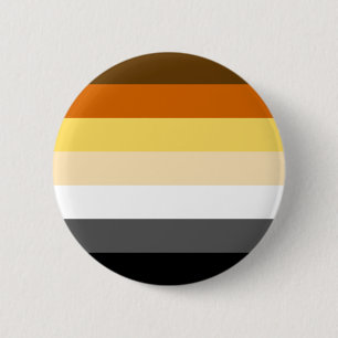 Classic Bear Pride Flag 2 Inch Round Button