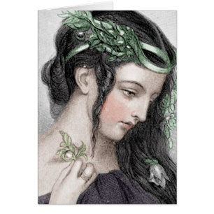 Classic Beauty With Leafy Headband