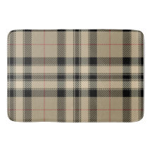 Classic Beige + Black Plaid 
