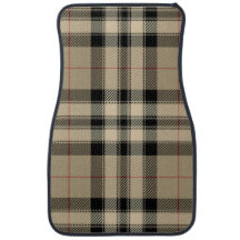 Classic Beige + Black Plaid