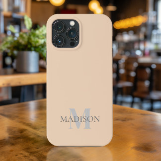 Classic Beige Personalized iPhone 13 Pro Max Case