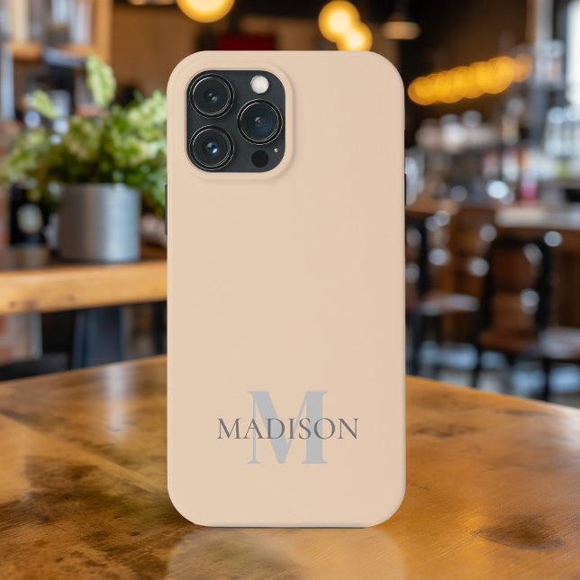 Classic Beige Personalized Case-Mate iPhone Case (Creator Uploaded)