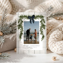 Classic Beige Plaid Evergreen Coquette Photo