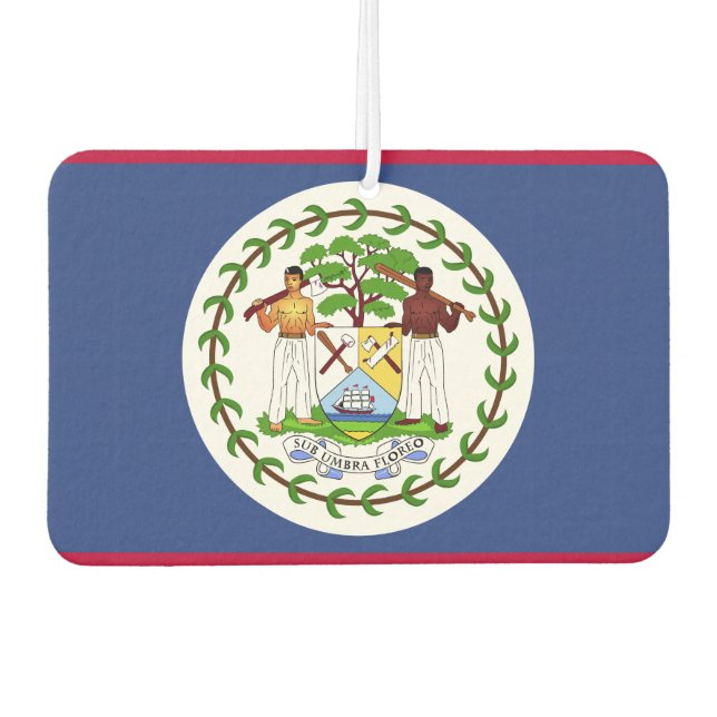 Classic Belize Flag Air Freshener (Front)