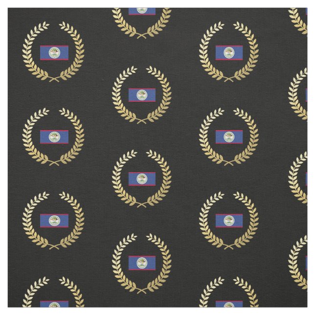 Classic Belize Flag Fabric (Swatch)