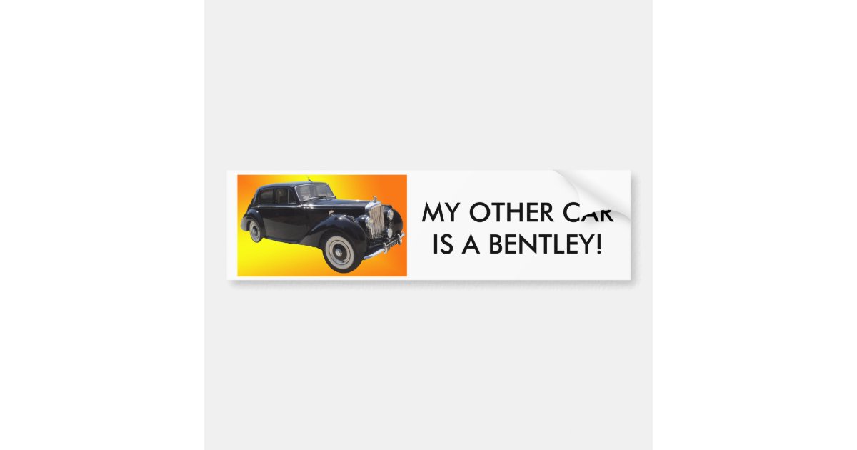 Classic Bentley bumpersticker Bumper Sticker Zazzle