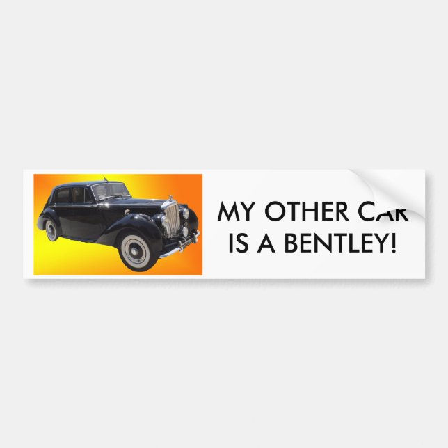 Classic Bentley bumpersticker Bumper Sticker (Front)