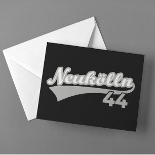 Classic Berlin Neukölln 44 City Number Postcard