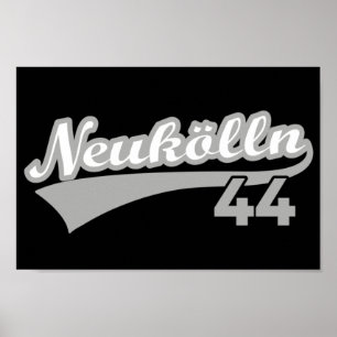 Classic Berlin Neukölln 44 City Number Poster