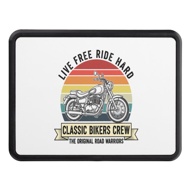Classic Bikers Crew Motorcycle.jpg Trailer Hitch Cover (Front)