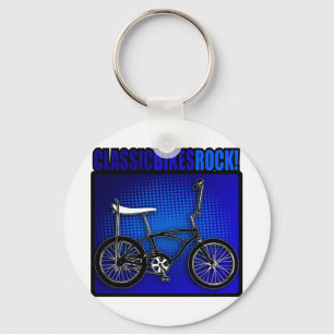 Classic Bikes Rock! Keychain