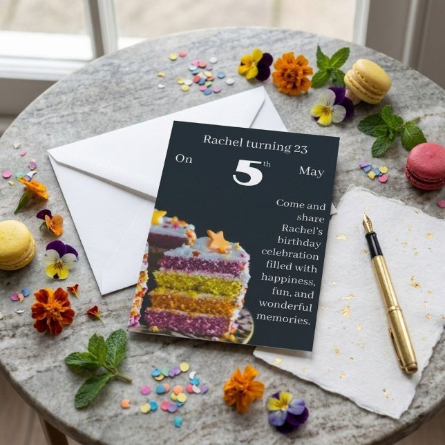 Classic birthday invitation card  (Creator Uploaded)
