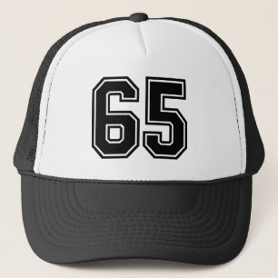 Classic Black 65th Birthday Party Trucker Hat