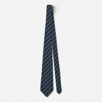 Classic black and blue striped tie