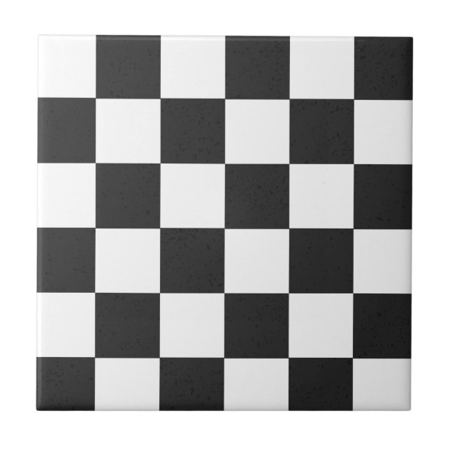  Classic Black and Checks, Vintage Collection   Tile (Front)