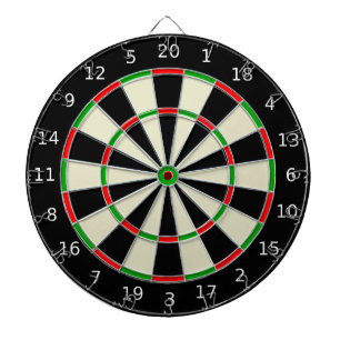 Classic Black and White Dartboard