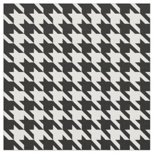 Classic Black and White Houndstooth Fabric