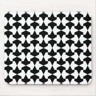 Classic Black and White Muslim Mamluks Pattern Mouse Pad