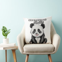 Classic Black And white Panda Art Illustration
