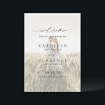 Classic Black and White Photo Elegant Wedding Program<br><div class="desc">Classic wedding program with a simple and minimal black and white design with a combination of traditional serif fonts and an elegant script along with your date in a large format for a modern touch,  over your favourite photo.  This elegant program is great for a formal wedding.</div>