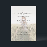 Classic Black and White Photo Elegant Wedding Program<br><div class="desc">Classic wedding program with a simple and minimal black and white design with a combination of traditional serif fonts and an elegant script along with your date in a large format for a modern touch,  over your favourite photo.  This elegant program is great for a formal wedding.</div>