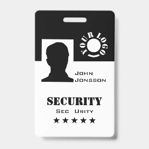 Classic Black and White Photo Logo Code Template Badge