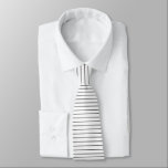 Classic Black and White Pinstripes Tie<br><div class="desc">Smart and modern pinstriped tie.</div>