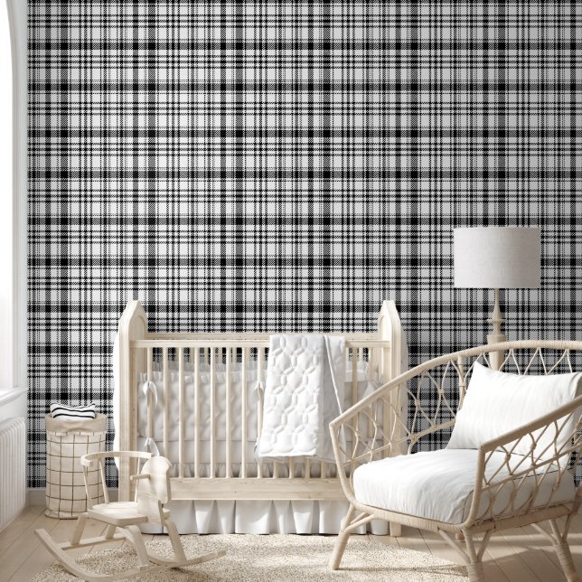  Classic Black and White Plaid  Wallpaper (Kids)