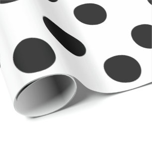 Classic Black and White Polka Dot Wrapping Paper