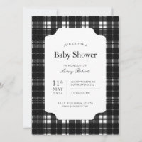 Classic Black and White Robertson Plaid Check