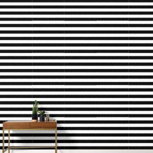 Classic Black And White Stripes  Wallpaper