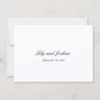 Classic Black and White Timeless Wedding