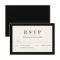 Classic Black Border Wedding RSVP Response Card