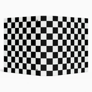 Classic black chequerboard binder