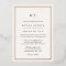 Classic Black & Ecru Border Monogram Wedding