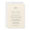 Classic Black & Ecru Monogram Wedding