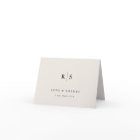 Classic Black & Ecru Monogram Wedding