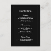 Classic Black Elegant Wedding