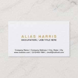 Classic Black ~ Gold Business Card
