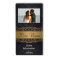 Classic Black Gold Pattern Wine Label With Kisses