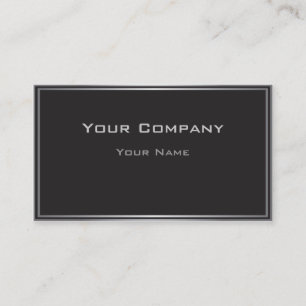 Classic Black Highlighted Border Business Card