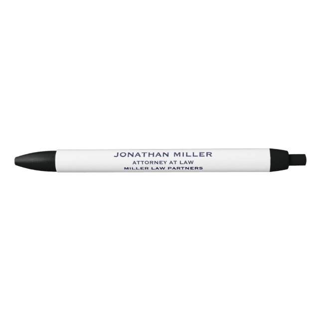 Classic Black Ink Pen (Front)