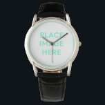Classic Black Leather Watch<br><div class="desc">Classic Black Leather Watch</div>