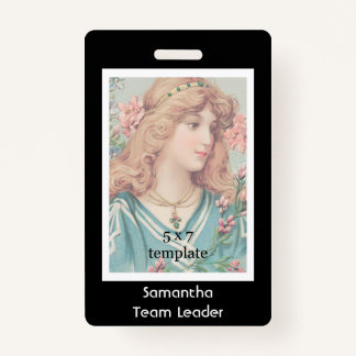 Classic Black Photo Employee Badge